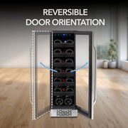Whynter BWR‑208SB 20‑Bottle Undercounter Wine Refrigerator – Stainless Steel Trimmed Door Whynter