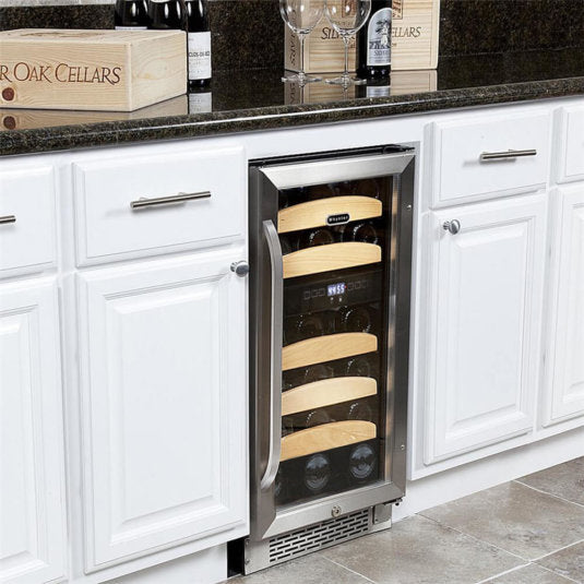 Whynter - 28 bottle Dual Temperature Zone Built-In Wine Refrigerator | BWR-281DZ