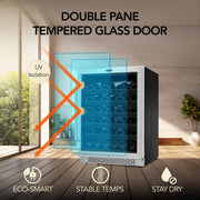 Whynter BWR‑408SB 24″ Built‑In/Undercounter 46‑Bottle Wine Refrigerator – Stainless Steel Trim, Digital Control & Lock Whynter