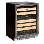Whynter BWR‑462DZ 46‑Bottle Dual‑Zone Built‑In Wine Refrigerator – 24″ Width, Stainless Steel Trim Whynter