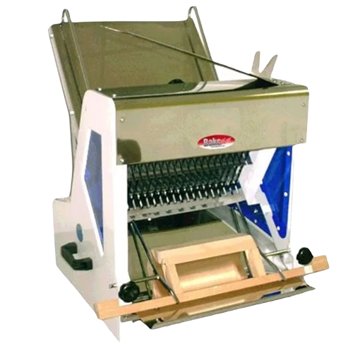 BakeMax BMGF004 Heavy-Duty 5/8″ Gravity Feed Bread Slicer – 23 Blades, Countertop