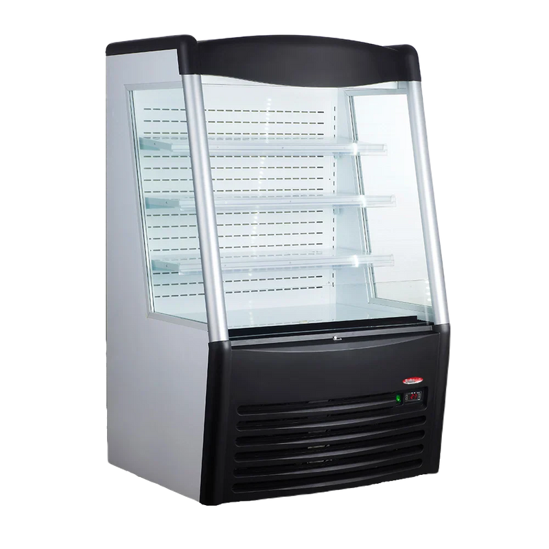 BakeMax BMGG036 36″ Grab and Go Refrigerated Display Merchandiser – 3 LED-Lit Shelves