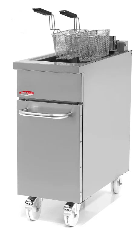 BakeMax BMPLS7FE010 40lb Electric Floor Fryer – 14kW, 208V