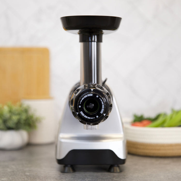 Omega CNC80S Compact Cold Press Juicer & Nutrition System - Silver