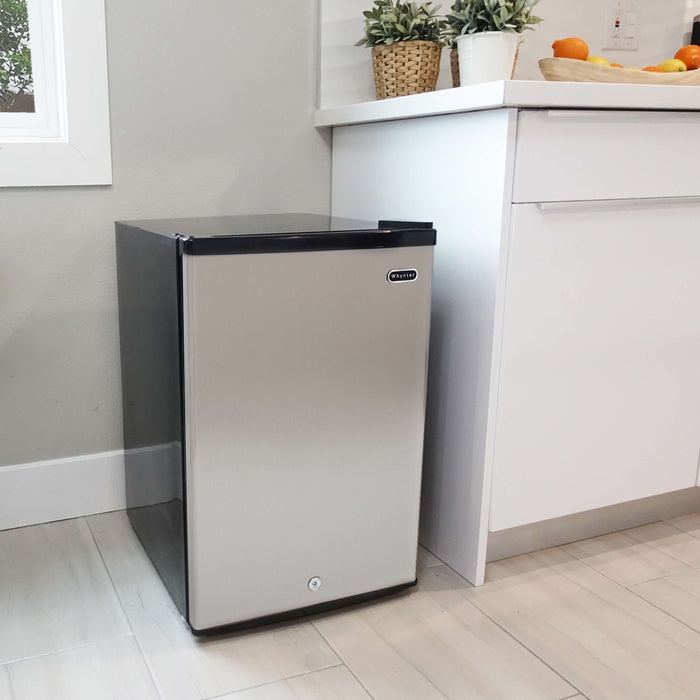 Whynter - Energy Star 2.1 cu. ft. Stainless Steel Upright Freezer with Lock | CUF-210SS