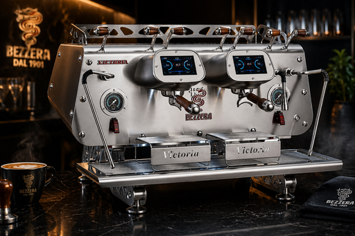 AMPTO VICTORIA 2GR W Bezzera 2-Group Specialty Espresso Machine 7300W Bezzera