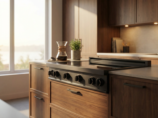 48″ Induction Cooktop – Black Stainless Induction Hardware