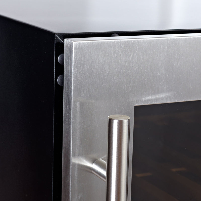 Ultimate Under-Bench Wine & Beverage Refrigerator Combo with Low-E Glass Door KingsBottle.com