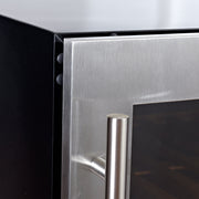 47-Inch Tall Dual Zone Wine Cooler with Low-E Glass Door KingsBottle.com