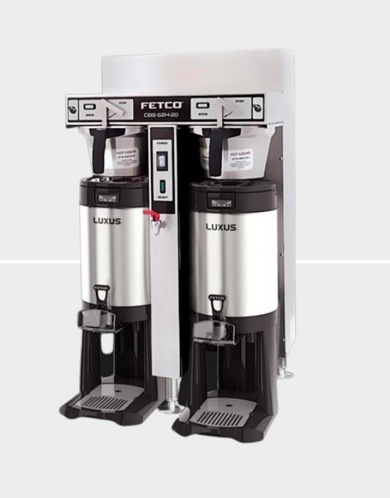 FETCO IP44 CBS-52H-20 Maritime Twin 2.0 Gallon Coffee Brewer – 304 Stainless Steel