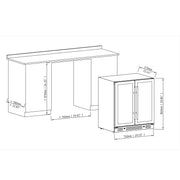 30-inch Dual Zone Wine Cooler with Low-E Glass Door KingsBottle.com