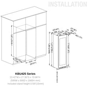 Tall Dual Zone Upright Wine Cooler | Low-E Glass & Silent Cooling KingsBottle.com
