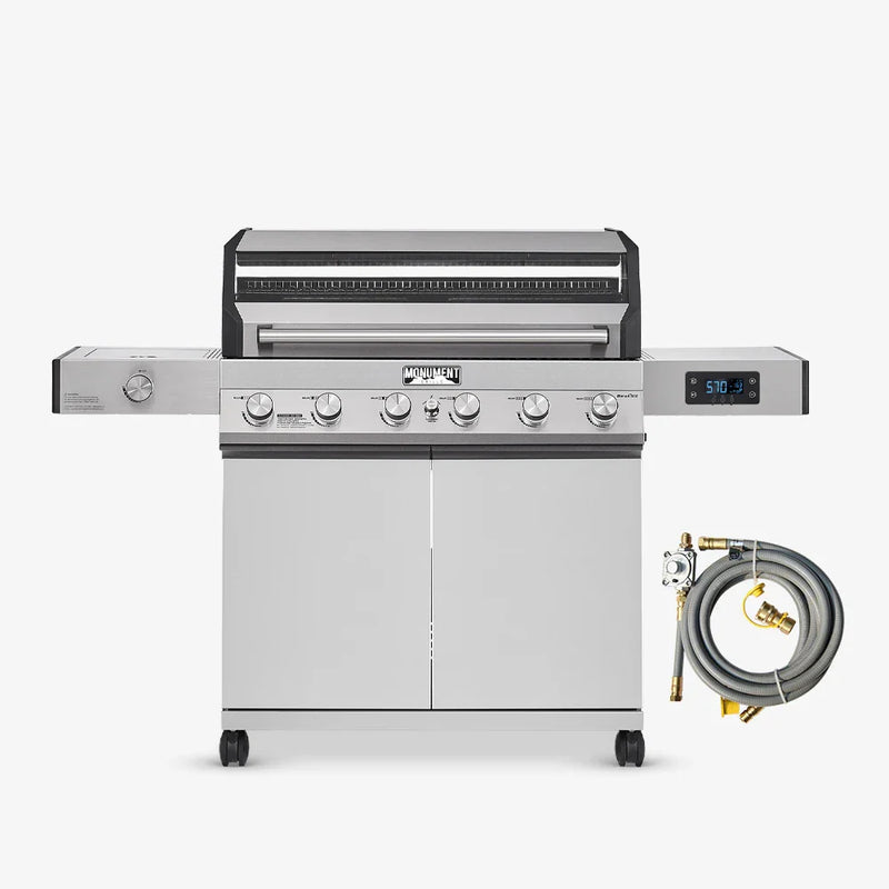 Denali 605 | Stainless Smart Tech Natural/Propane Gas Grill Monument Grills