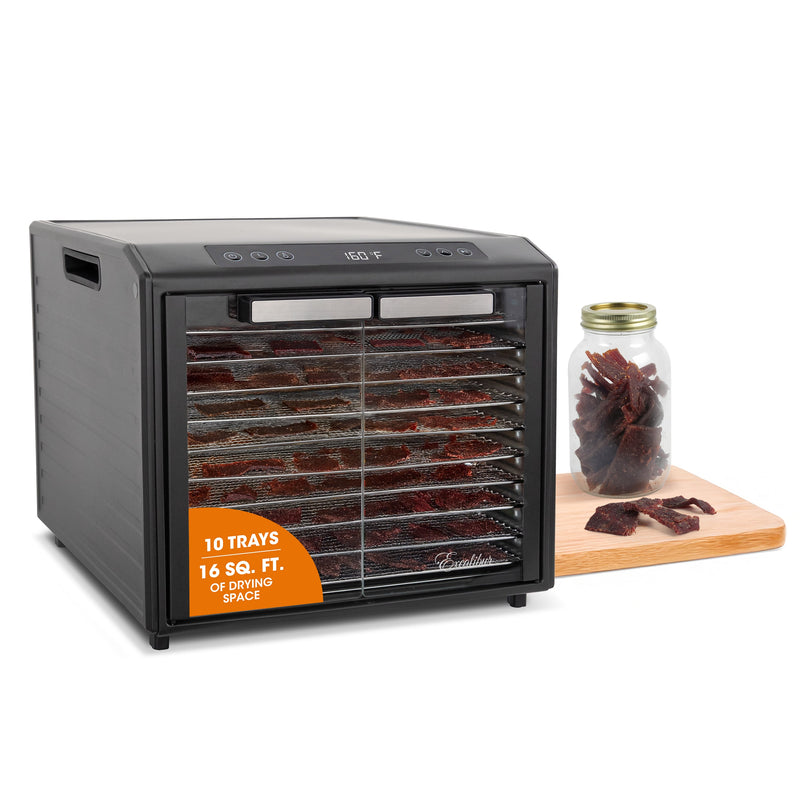 Excalibur 10 Tray Select Digital Dehydrator, in Stainless Steel Excalibur
