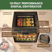 Excalibur 10 Tray Performance Digital Dehydrator, in Stainless Steel Excalibur