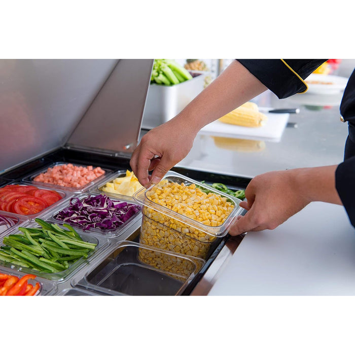Dukers Salad Prep Station Refrigerator