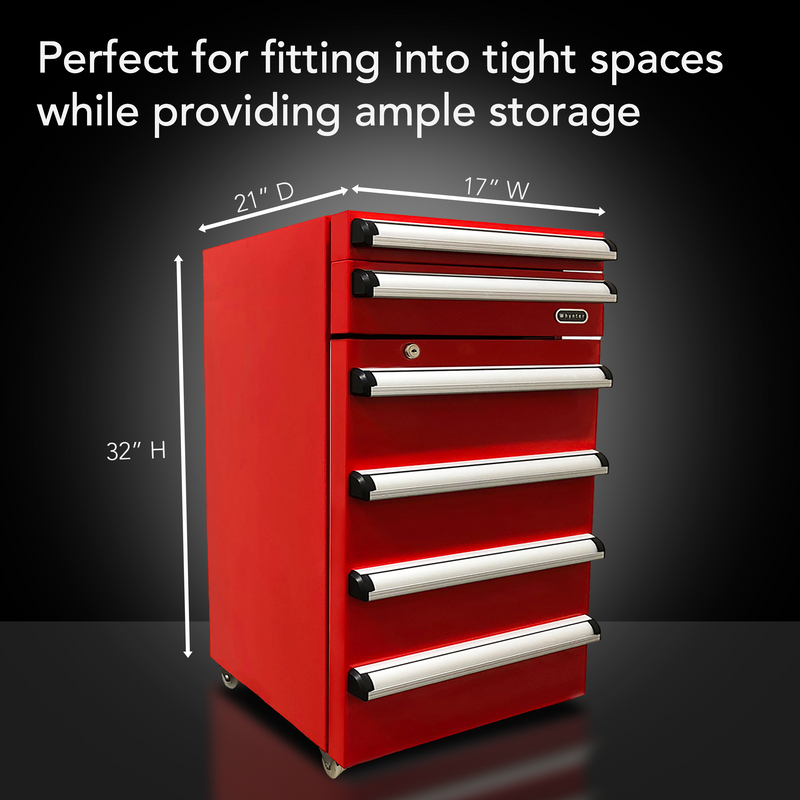 Whynter TBR-185SR 1.8 cu. ft. Portable Toolbox Refrigerator with 2-Drawers and Lock in Red Stainless Steel with Casters Whynter