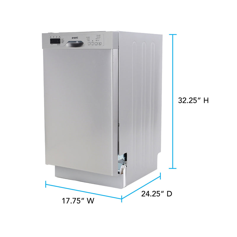 Avanti 18" Built In Dishwasher Avanti Products, LLC