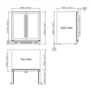 30-inch Combination Beer and Wine Cooler with Low-E Glass Door KingsBottle.com