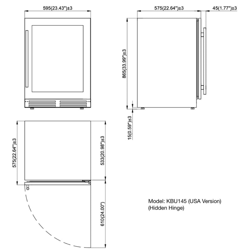 Ultimate Under-Bench Wine & Beverage Refrigerator Combo with Low-E Glass Door KingsBottle.com