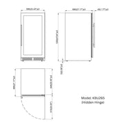 47-Inch Tall Dual Zone Wine and Beverage Hybrid  Center KingsBottle.com