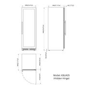 Ultimate Wine & Beverage Upright Refrigerator Combo with Low-E Glass Door KingsBottle.com