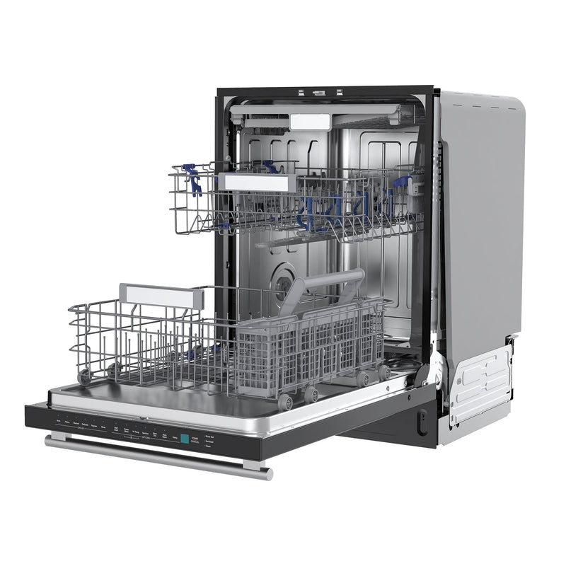 FORNO Stella 24" Built-in Dishwasher in Black, ENERGY Star, FDWBI8010-24BLK