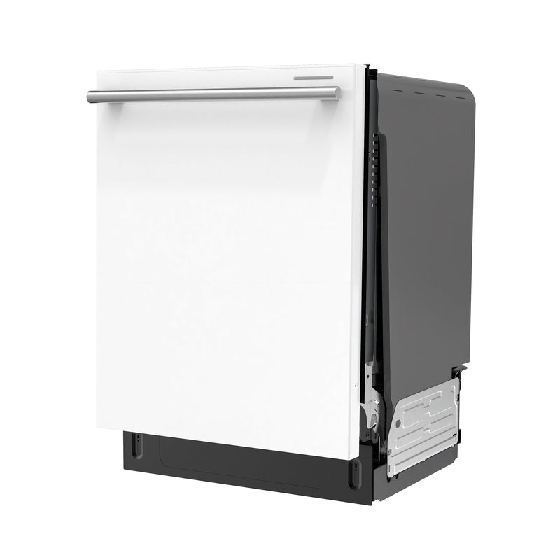 FORNO Stella 24" Built-in Dishwasher in White, ENERGY Star, with Stainless Steel Handles, FDWBI8010-24WHT