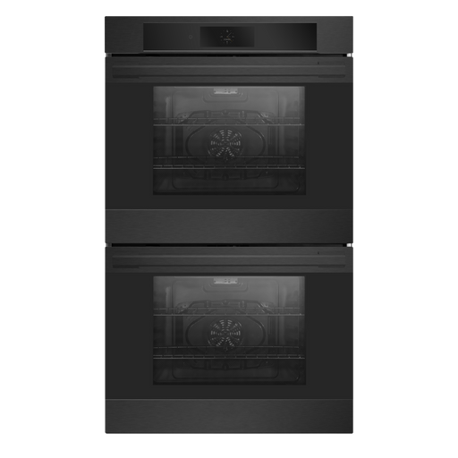 30" Double Wall Oven in Black Stainless Steel Induction Hardware