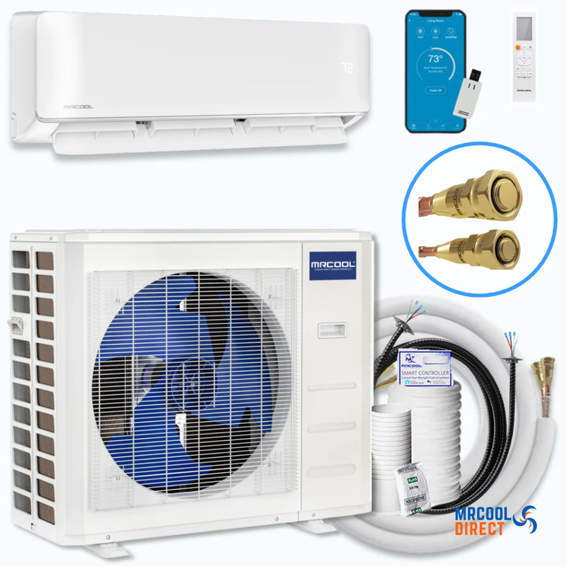 MRCOOL® DIY® 5th Gen E Star 18,000 BTU Single Zone Mini Split Complete System with 25ft. Line Set 230V — DIY-18-HP-WM-230D25-O MRCOOL®