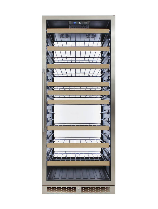 Vinotemp White Backlit Panel Single-Zone Wine Cooler, 173 Bottle Capacity Vinotemp