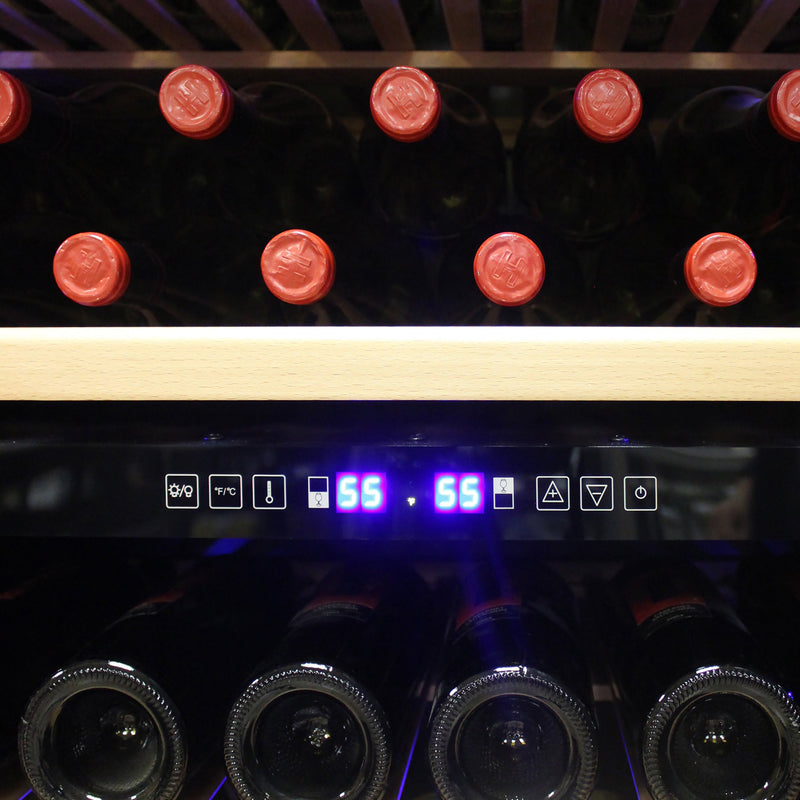 Vinotemp 300-Bottle Garage Wine Cooler with Dual Zone Cooling & Digital Control Panel Vinotemp