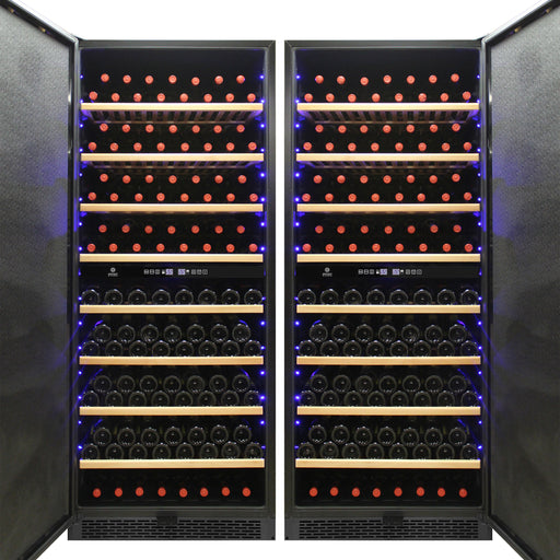 Vinotemp 300-Bottle Garage Wine Cooler with Dual Zone Cooling & Digital Control Panel Vinotemp