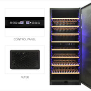 Vinotemp 300-Bottle Garage Wine Cooler with Dual Zone Cooling & Digital Control Panel Vinotemp
