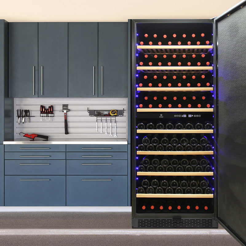 Vinotemp 300-Bottle Garage Wine Cooler with Dual Zone Cooling & Digital Control Panel Vinotemp