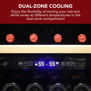 Vinotemp 300-Bottle Garage Wine Cooler with Dual Zone Cooling & Digital Control Panel Vinotemp