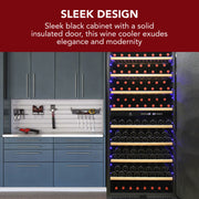 Vinotemp 300-Bottle Garage Wine Cooler with Dual Zone Cooling & Digital Control Panel Vinotemp