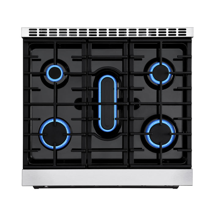 Empava 30GR10 30 In. Pro-Style Slide-in Single Oven Gas Range