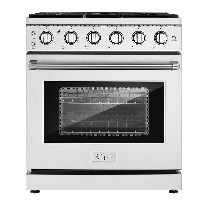 Empava 30GR10 30 In. Pro-Style Slide-in Single Oven Gas Range