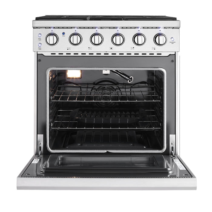 Empava 30GR10 30 In. Pro-Style Slide-in Single Oven Gas Range