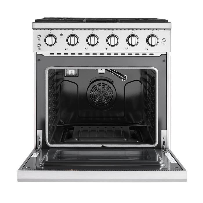 Empava 30GR10 30 In. Pro-Style Slide-in Single Oven Gas Range