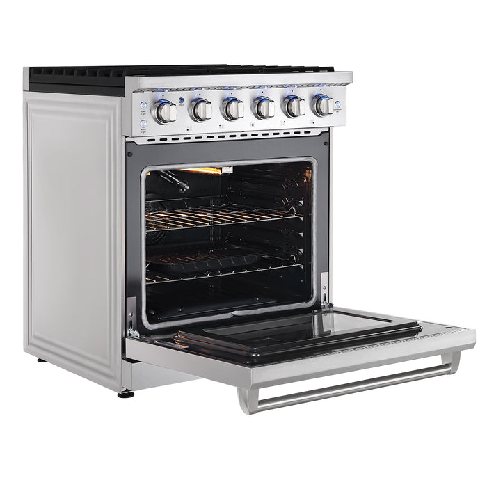 Empava 30GR10 30 In. Pro-Style Slide-in Single Oven Gas Range