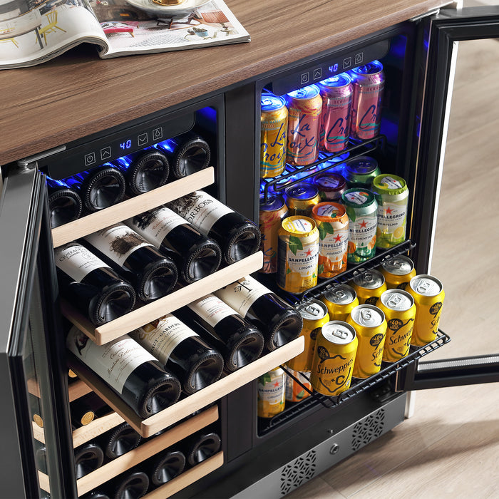 Empava  BR04D Dual Zone Wine Cooler & Beverage Fridge