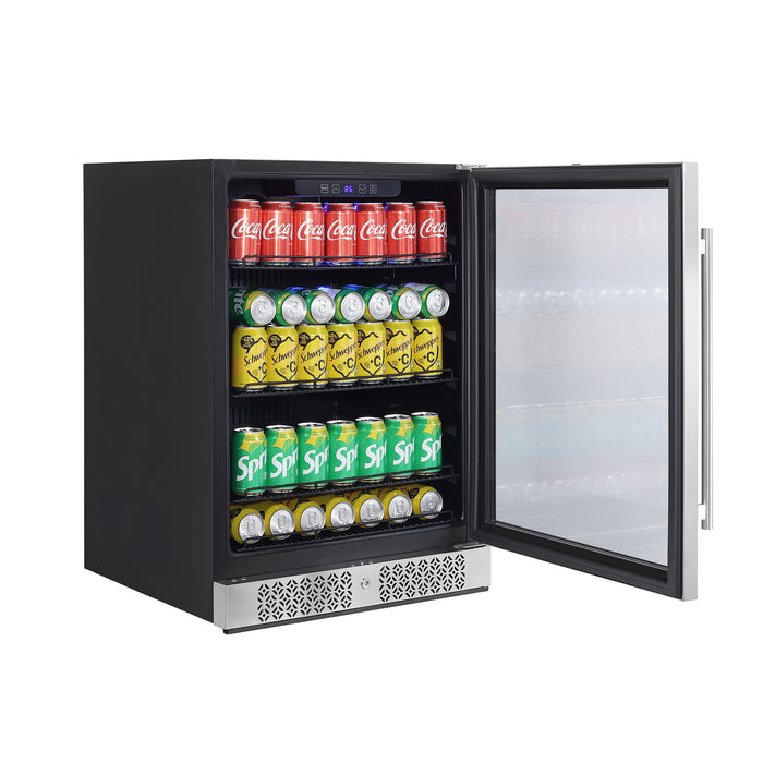 Empava BR02S 24 Inch Freestanding & Under Counter Beverage Fridge