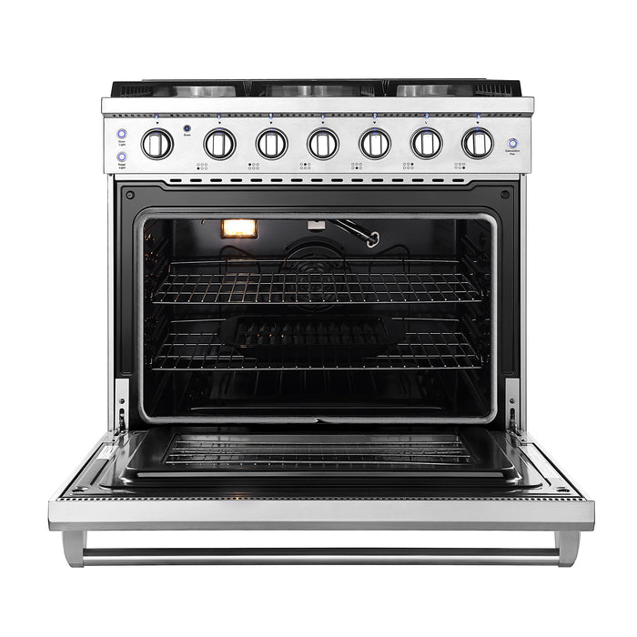 Empava 36GR11 36 in. Pro-Style Slide-in Single Oven Gas Range