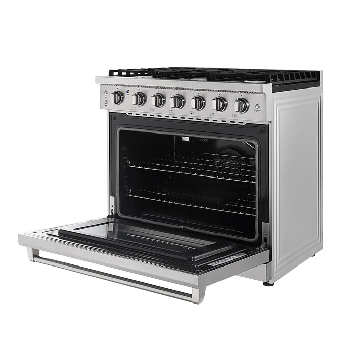 Empava 36GR11 36 in. Pro-Style Slide-in Single Oven Gas Range