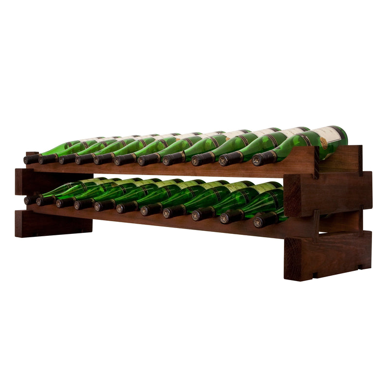 Vinotemp Modular Wine Rack, 2 x 11, 22 Bottle Capacity Vinotemp
