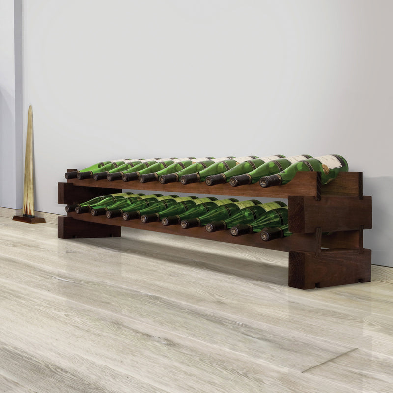 Vinotemp Modular Wine Rack, 2 x 11, 22 Bottle Capacity Vinotemp