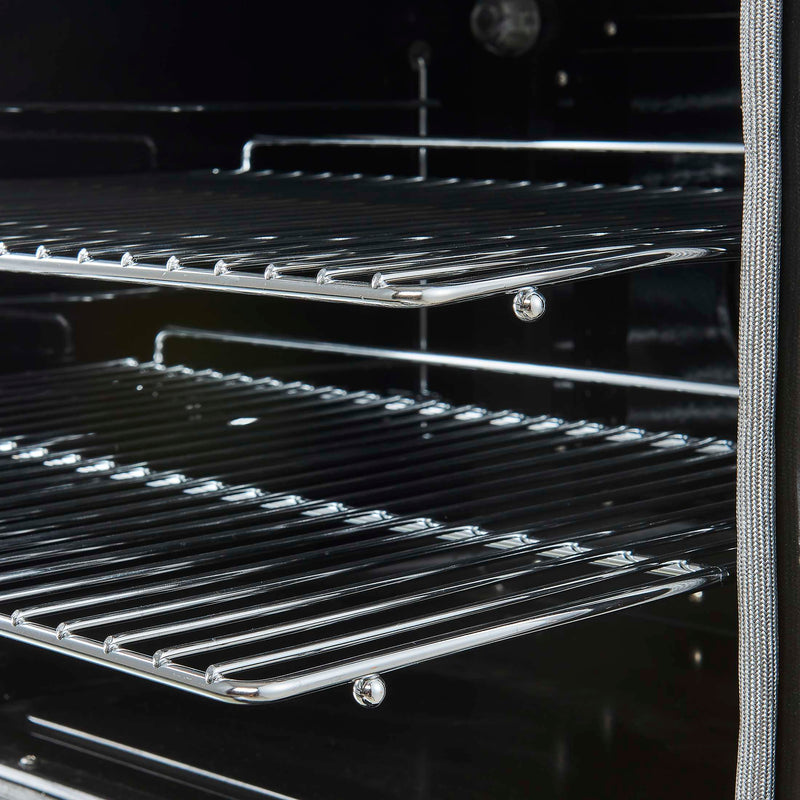 FORNO Paolo 30" Freestanding Electric Range in Black, 4.38 cu.ft. True Convection Oven, FFSEL6011-30BLK FORNO