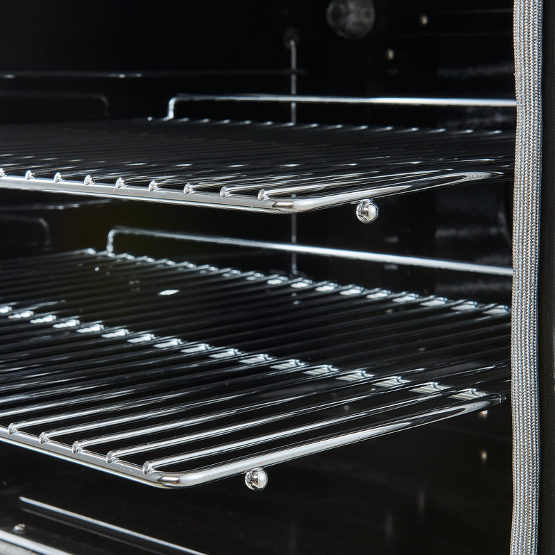 FORNO Paolo 30" Freestanding Electric Range in White, 4.38 cu.ft. with Antique Brass Handles, FFSEL6011-30WHT FORNO